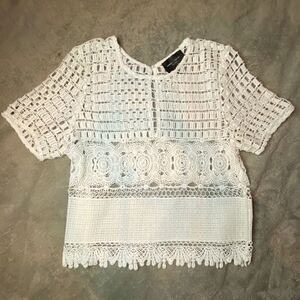 Romeo + Juliet Couture Crop with Eyelit Back